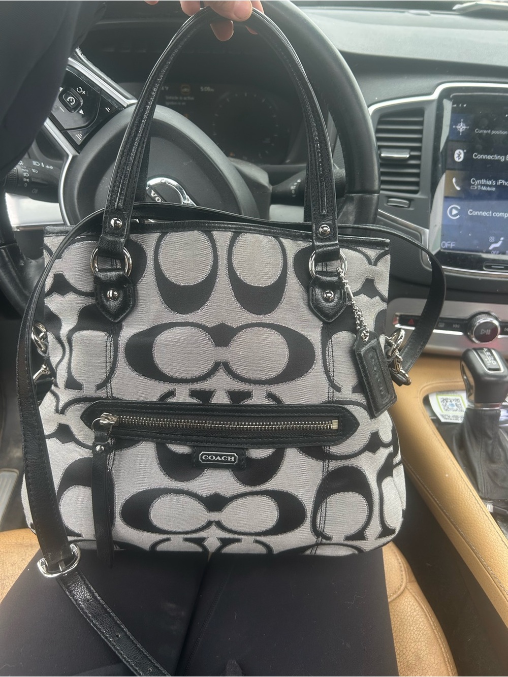Vintage Coach Siganture Gallery Tote